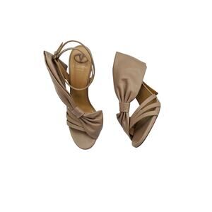 Valentino Garavani Leather Bow Knot Ankle Strap Sandals Size 38.5 US 8.5